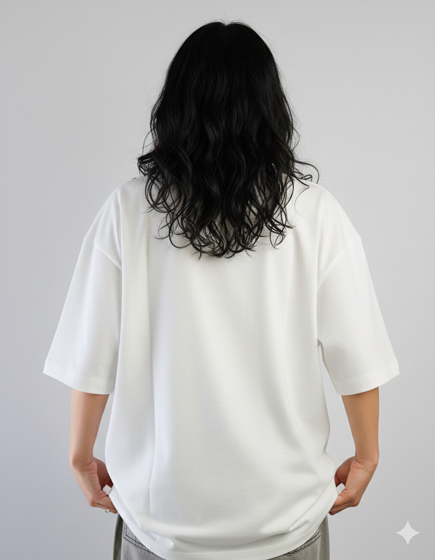 White Over Sized T-Shirt