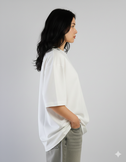 White Over Sized T-Shirt